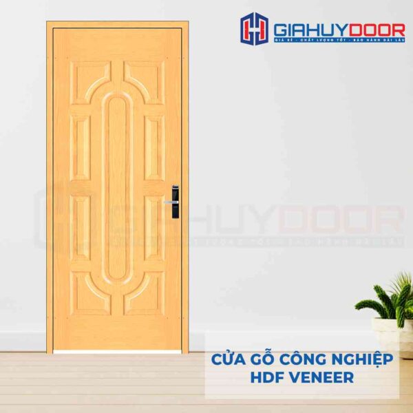 Cửa gỗ công nghiệp HDF Veneer 019 soi