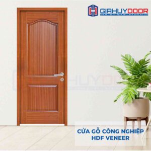 Cửa gỗ công nghiệp HDF Veneer 2A-sapele
