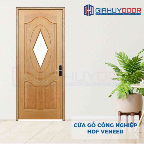 Cửa gỗ công nghiệp HDF Veneer 3AG1-oak