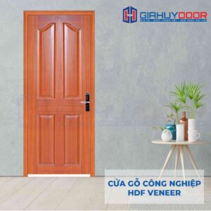 Cửa gỗ công nghiệp HDF Veneer 4A-sapele