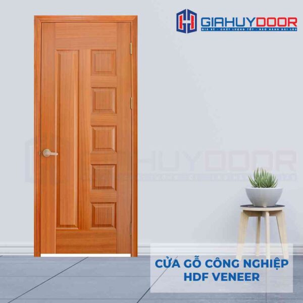 Cửa gỗ công nghiệp HDF Veneer 6B-sapele (2)