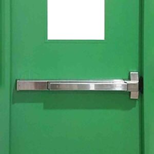 Cửa thép chống cháy TCC P1G1 xanh